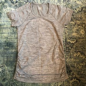 Athleta Ruched Short Sleeve Tee Size S